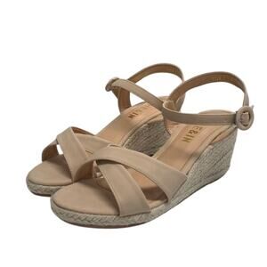 New SHEIN Criss Cross Espadrille Ankle Strap Wedge Sandals | 39